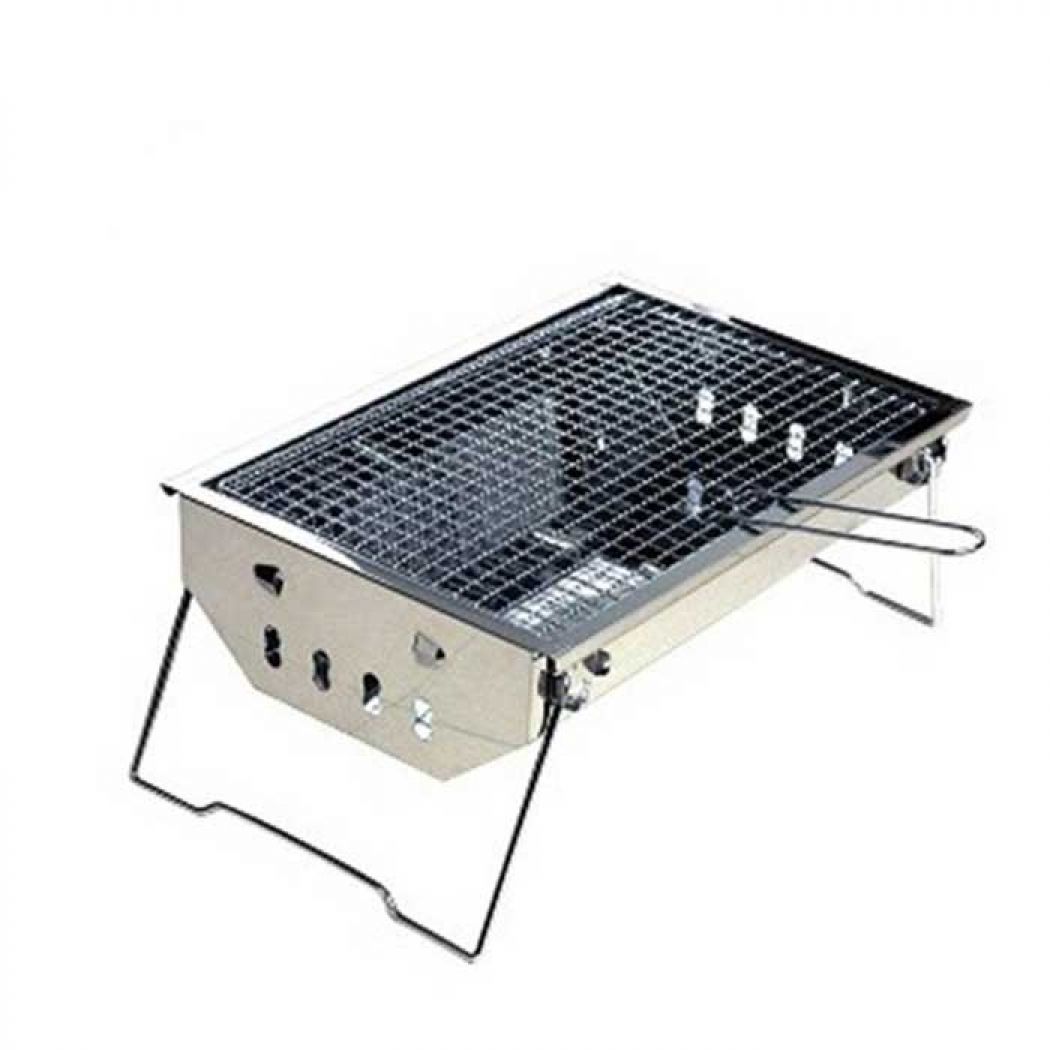 Easy Cleaning Stainless Steel Charcoal BBQ Grill Portable Folding Barbecue Grill